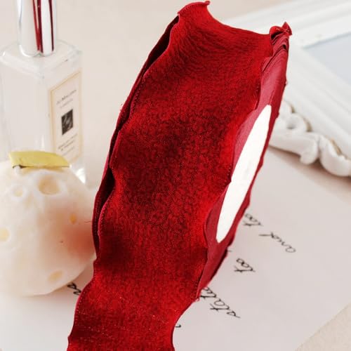 WANYI 25 Yards Rüschen Spitzenband Geschenkband 4cm Breite Plissee Spitzenborte Bunt Dekoband Zierband für DIY Schleifen, Geschenkverpackungen WANYI 25 Yards Rüschen Spitzenband Geschenkband 4cm Breite Plissee Spitzenborte Bunt Dekoband Zierband für DIY Schleifen, Geschenkverpackungen von WANYI