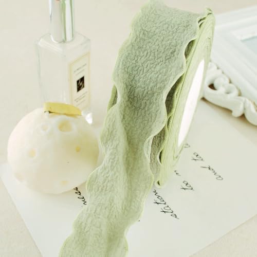 WANYI 25 Yards Rüschen Spitzenband Geschenkband 4cm Breite Plissee Spitzenborte Bunt Dekoband Zierband für DIY Schleifen, Geschenkverpackungen WANYI 25 Yards Rüschen Spitzenband Geschenkband 4cm Breite Plissee Spitzenborte Bunt Dekoband Zierband für DIY Schleifen, Geschenkverpackungen von WANYI