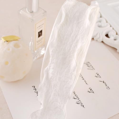 WANYI 25 Yards Rüschen Spitzenband Geschenkband 4cm Breite Plissee Spitzenborte Bunt Dekoband Zierband für DIY Schleifen, Geschenkverpackungen WANYI 25 Yards Rüschen Spitzenband Geschenkband 4cm Breite Plissee Spitzenborte Bunt Dekoband Zierband für DIY Schleifen, Geschenkverpackungen von WANYI