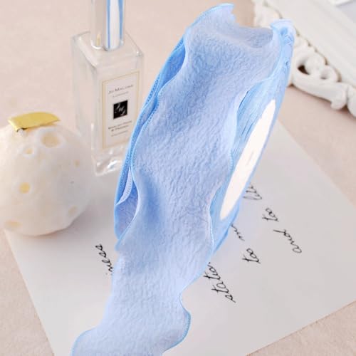 WANYI 25 Yards Rüschen Spitzenband Geschenkband 4cm Breite Plissee Spitzenborte Bunt Dekoband Zierband für DIY Schleifen, Geschenkverpackungen WANYI 25 Yards Rüschen Spitzenband Geschenkband 4cm Breite Plissee Spitzenborte Bunt Dekoband Zierband für DIY Schleifen, Geschenkverpackungen von WANYI