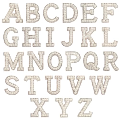 WANYI 26 Stück Buchstaben zum Aufbügeln Perlen Strass Braut Aufnäher Bügelbuchstaben für Textilien Strasssteine Buchstaben zum Aufnähen Bügelbilder Patches für Kleidung Hüte DIY Bastelbedarf WANYI 26 Stück Buchstaben zum Aufbügeln Perlen Strass Braut Aufnäher Bügelbuchstaben für Textilien Strasssteine Buchstaben zum Aufnähen Bügelbilder Patches für Kleidung Hüte DIY Bastelbedarf von WANYI