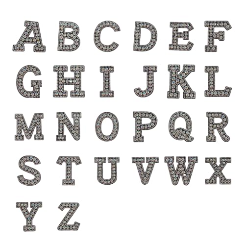 WANYI 26 Stück Buchstaben zum Aufbügeln Perlen Strass Braut Aufnäher Bügelbuchstaben für Textilien Strasssteine Buchstaben zum Aufnähen Bügelbilder Patches für Kleidung Hüte DIY Bastelbedarf WANYI 26 Stück Buchstaben zum Aufbügeln Perlen Strass Braut Aufnäher Bügelbuchstaben für Textilien Strasssteine Buchstaben zum Aufnähen Bügelbilder Patches für Kleidung Hüte DIY Bastelbedarf von WANYI
