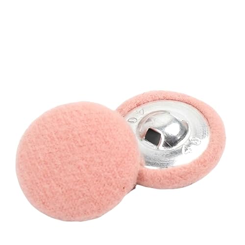 WANYI 28 Stück Knöpfe mit Stoffüberzug Knöpfe zum Annähen Runde Buttons in 7 Größen Vintage Stoffknöpfe Bastelknöpfe mit Metallschaft Nähknöpfe für Mantel Strickjacke Anzüge Kleider(Rosa) von WANYI