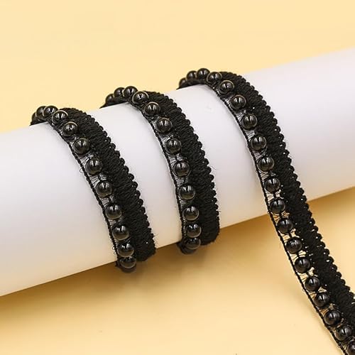 WANYI 2M Spitzenband mit Perlen 1.6CM Breit Spitzenborte Perlenband Vintage Dekoband Zierband Spitzenbesatz Perlenbesatz für Kleidung Röcke Kragen, Ärmel Dekoration WANYI 2M Spitzenband mit Perlen 1.6CM Breit Spitzenborte Perlenband Vintage Dekoband Zierband Spitzenbesatz Perlenbesatz für Kleidung Röcke Kragen, Ärmel Dekoration von WANYI