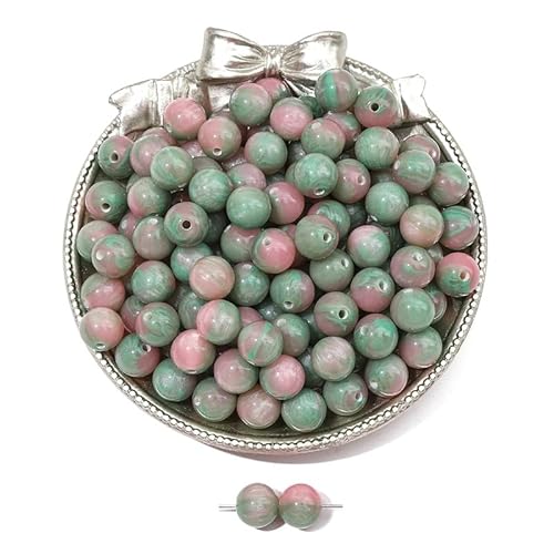WANYI 30 Stück Perlen für Armbänder Perlen Set Erwachsene Bastelperlen zum Auffädeln Edelsteinperlen mit Loch Schmuckperlen Bunt Beads für DIY Bracelet Making Halskette Ohrringe von WANYI