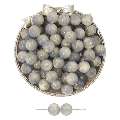 WANYI 30 Stück Perlen für Armbänder Perlen Set Erwachsene Bastelperlen zum Auffädeln Edelsteinperlen mit Loch Schmuckperlen Bunt Beads für DIY Bracelet Making Halskette Ohrringe von WANYI