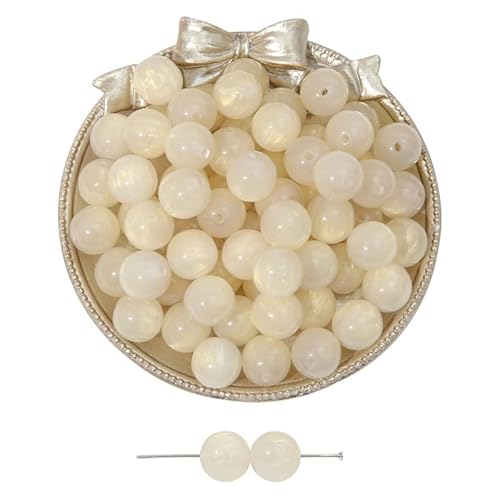 WANYI 30 Stück Perlen für Armbänder Perlen Set Erwachsene Bastelperlen zum Auffädeln Edelsteinperlen mit Loch Schmuckperlen Bunt Beads für DIY Bracelet Making Halskette Ohrringe von WANYI