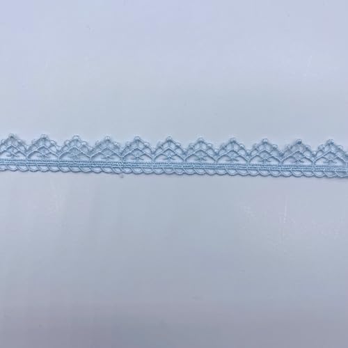WANYI 5 Yards 1,5CM Spitzenband Borten und Bänder zum Nähen Spitzenborte Vintage Dekoband Zierband Stickerei Spitzenbordüre Schleifenband für Nähen Handwerk Dessous Vorhang Geschenkbox(Blau) von WANYI