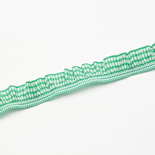 WANYI 5 Yards Elastizität Spitzenband Spitzenbordüre 2CM Breite Spitzenborte Rüschenbesatz Bordüre Stoff Zierband Dekoband für DIY Kleidung, Accessoires, Haarbänder, Taschen von WANYI