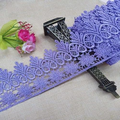 WANYI 5 Yards Spitzenband 8.5CM Breit Spitzenborte Spitzenbordüre Stickerei Blumenmuster Vintage Spitze Bordüre Stoff für Geschenkband DIY-Basteln WANYI 5 Yards Spitzenband 8.5CM Breit Spitzenborte Spitzenbordüre Stickerei Blumenmuster Vintage Spitze Bordüre Stoff für Geschenkband DIY-Basteln von WANYI