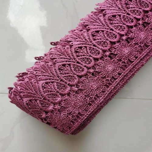WANYI 5 Yards Spitzenband 8.5CM Breit Spitzenborte Spitzenbordüre Stickerei Blumenmuster Vintage Spitze Bordüre Stoff für Geschenkband DIY-Basteln WANYI 5 Yards Spitzenband 8.5CM Breit Spitzenborte Spitzenbordüre Stickerei Blumenmuster Vintage Spitze Bordüre Stoff für Geschenkband DIY-Basteln von WANYI