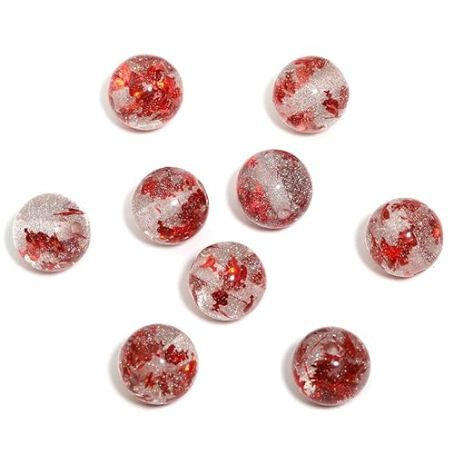 WANYI 50 Stück Acryl Perlen für Armbänder, 16mm Breite Perlen zum Auffädeln Erwachsene Bunt Glitzer Perlenset Schmuckperlen für Armbänder, Handykette, Schlüsselanhänger(05) von WANYI