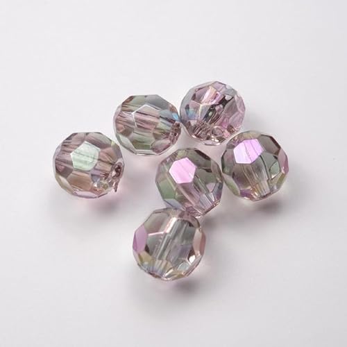 WANYI 50 Stück Acryl Perlen für Armbänder, 8mm Breite Acrylperlen Transparente Bastelperlen Bunt Perlen zum Auffädeln Beads for Jewellery Making DIY Schmuckherstellung(Grau) von WANYI