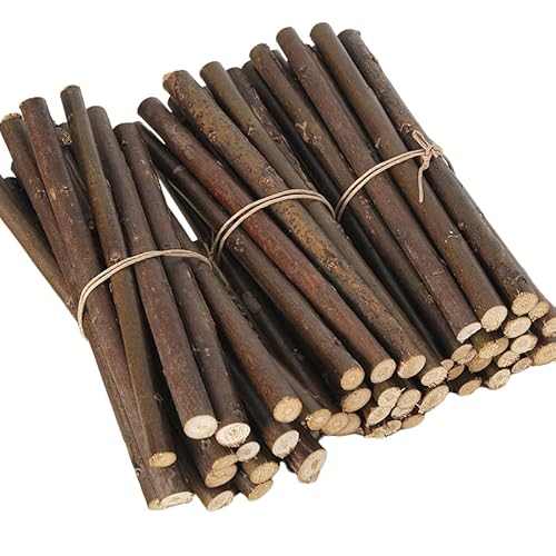 WANYI 50 Stück Holzstäbchen zum Basteln Holzstäbe mit Natürliche Baumrinde Holz zum Basteln Holzstab Rund Zweige Deko für DIY Handwerk Heimdekoration 0.6-1cm WANYI 50 Stück Holzstäbchen zum Basteln Holzstäbe mit Natürliche Baumrinde Holz zum Basteln Holzstab Rund Zweige Deko für DIY Handwerk Heimdekoration 0.6-1cm von WANYI