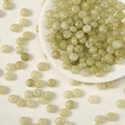 WANYI 50 Stück Perlen für Armbänder Selber Machen, 5x8mm Breite Glasperlen zum Auffädeln Perlenset Farbverlauf Bastelperlen Perlen für Ketten DIY Schmuckherstellung von WANYI