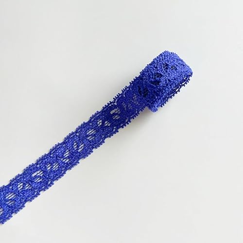 WANYI 50 Yards Elastizität Spitzenband Spitzenbordüre 1.5CM Breit Spitzenborte Bunt Spitzenstoff Bordüre Stoff fur Unterwäsche Handwerk Geschenkband von WANYI