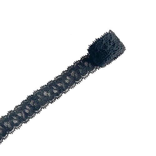 WANYI 50 Yards Elastizität Spitzenband Spitzenbordüre 1.5CM Breit Spitzenborte Bunt Spitzenstoff Bordüre Stoff fur Unterwäsche Handwerk Geschenkband von WANYI