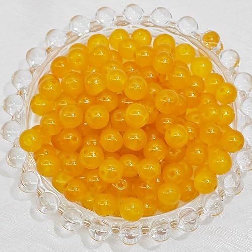 WANYI 500 Stück Perlen Glasperlen zum Auffädeln 8mm Bastelperlen Schmuckperlen mit mit Loch Runde Glasperlen Perlenset für Armbänder Schmuckherstellung WANYI 500 Stück Perlen Glasperlen zum Auffädeln 8mm Bastelperlen Schmuckperlen mit mit Loch Runde Glasperlen Perlenset für Armbänder Schmuckherstellung von WANYI
