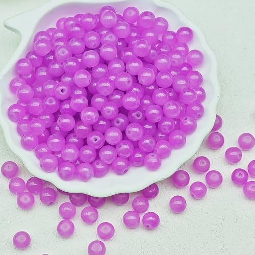 WANYI 500 Stück Perlen Glasperlen zum Auffädeln 8mm Bastelperlen Schmuckperlen mit mit Loch Runde Glasperlen Perlenset für Armbänder Schmuckherstellung WANYI 500 Stück Perlen Glasperlen zum Auffädeln 8mm Bastelperlen Schmuckperlen mit mit Loch Runde Glasperlen Perlenset für Armbänder Schmuckherstellung von WANYI