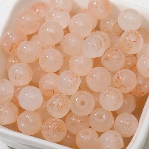 WANYI 500 Stück Perlen zum Auffädeln 8mm Breite Glasperlen für Armbänder Selber Machen, Farbverlauf Schmuckperlen Beads for Jewellery Making, Armband, Handykette von WANYI
