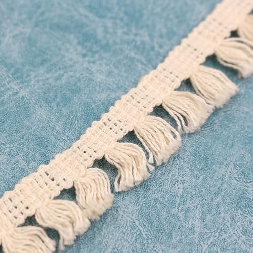 WANYI 5M 1.8cm Breit Baumwolle Quaste Fransenborte Vintage Spitze Häkelband Fransen Quasten Häkelspitze Quastenborte für DIY Vorhang Sofa Zubehör WANYI 5M 1.8cm Breit Baumwolle Quaste Fransenborte Vintage Spitze Häkelband Fransen Quasten Häkelspitze Quastenborte für DIY Vorhang Sofa Zubehör von WANYI