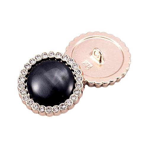 WANYI 6 Stück Perlenknöpfe Knöpfe zum Aufnähen Vintage Trachtenknöpfe mit Schaft in 3 Größen Runde Kleidungsknöpfe Verzierung für Dirndl, Jacke, Pullover (18mm+23mm+25mm) von WANYI