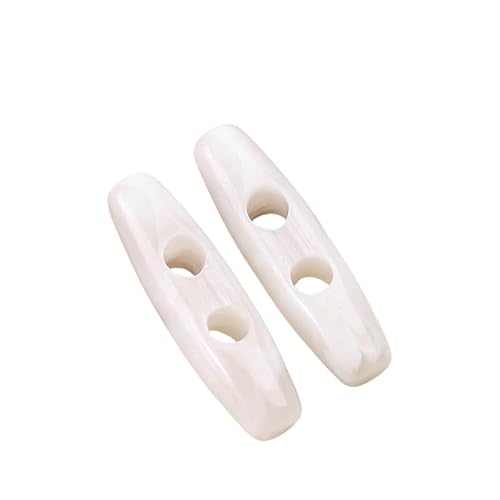 WANYI 60 Stück Knöpfe Knebelknöpfe aus Acryl Hornknöpfe 39mm+31mm Große Knebelknöpfe Doppelloch Oval Mantellknöpfe Olivenförmige Knöpfe für Strickjacke, Mantel, Jacke Nähen, DIY Handwerk(Weiß 02) WANYI 60 Stück Knöpfe Knebelknöpfe aus Acryl Hornknöpfe 39mm+31mm Große Knebelknöpfe Doppelloch Oval Mantellknöpfe Olivenförmige Knöpfe für Strickjacke, Mantel, Jacke Nähen, DIY Handwerk(Weiß 02) von WANYI