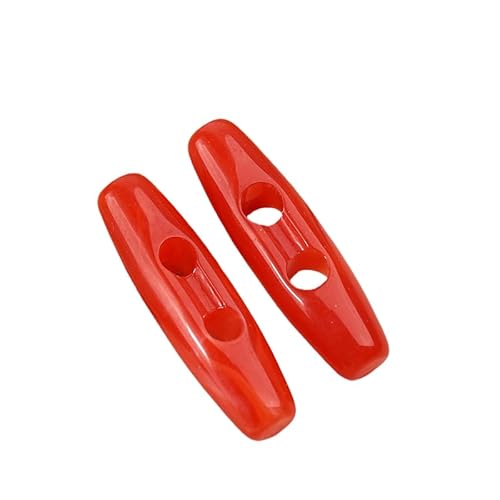 WANYI 60 Stück Knöpfe Knebelknöpfe aus Acryl Hornknöpfe 39mm+31mm Große Knebelknöpfe Doppelloch Oval Mantellknöpfe Olivenförmige Knöpfe für Strickjacke, Mantel, Jacke Nähen, DIY Handwerk(Rot) WANYI 60 Stück Knöpfe Knebelknöpfe aus Acryl Hornknöpfe 39mm+31mm Große Knebelknöpfe Doppelloch Oval Mantellknöpfe Olivenförmige Knöpfe für Strickjacke, Mantel, Jacke Nähen, DIY Handwerk(Rot) von WANYI