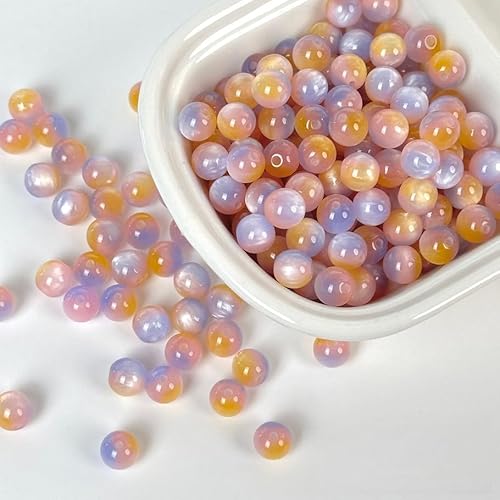 WANYI 60 Stück Perlen für Armbänder Perlen zum Auffädeln Perlenset 10mm Breite Bastelperlen Farbverlauf Schmuckperlen mit Loch Beads für DIY Schmuck Halskette Geschenk WANYI 60 Stück Perlen für Armbänder Perlen zum Auffädeln Perlenset 10mm Breite Bastelperlen Farbverlauf Schmuckperlen mit Loch Beads für DIY Schmuck Halskette Geschenk von WANYI