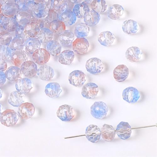 WANYI 8MM Perlen für Armbänder Selber Machen Glasperlen zum Auffädeln 50 Stück Perlenset Bastelperlen mit 1mm Loch Bunte Perlen für Handykette Schmuckherstellung WANYI 8MM Perlen für Armbänder Selber Machen Glasperlen zum Auffädeln 50 Stück Perlenset Bastelperlen mit 1mm Loch Bunte Perlen für Handykette Schmuckherstellung von WANYI