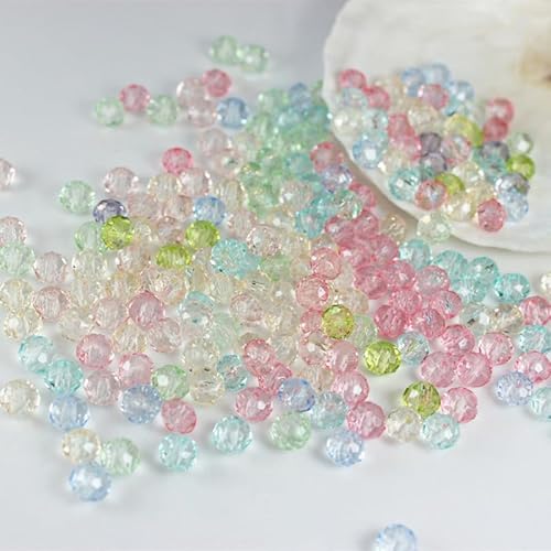 WANYI 8mm Perlen für Armbänder Selber Machen, 650 Stück Perlen Set Glasperlen zum Auffädeln Kristall Edelstein Perlen Beads for Jewellery Making, DIY Herstellung Halsketten(Gemischt) von WANYI