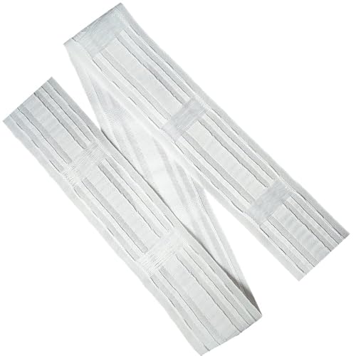 WANYI Gardinenband Vorhangband zum Aufnähen 85MM Breit Universal Schlaufenband Universalband Faltenband für Gardinen Kräuselband mit Schlaufen(4m) von WANYI