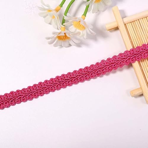 WANYI Geflochten Spitzenband Bunt Posamentenborte Polyester Zierband Borte zum Nähen Dekoband Kordelband Dekorative für Tischdecke Sofabezug Vorhang (20Mx1.2CM) von WANYI
