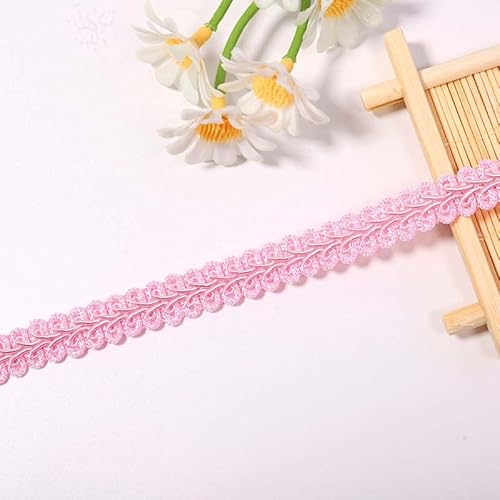 WANYI Geflochten Spitzenband Bunt Posamentenborte Polyester Zierband Borte zum Nähen Dekoband Kordelband Dekorative für Tischdecke Sofabezug Vorhang (30Mx1.2CM) von WANYI