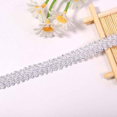 WANYI Geflochten Spitzenband Bunt Posamentenborte Polyester Zierband Borte zum Nähen Dekoband Kordelband Dekorative für Tischdecke Sofabezug Vorhang (40Mx1.2CM) von WANYI