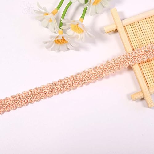 WANYI Geflochten Spitzenband Bunt Posamentenborte Polyester Zierband Borte zum Nähen Dekoband Kordelband Dekorative für Tischdecke Sofabezug Vorhang (40Mx1.2CM) von WANYI