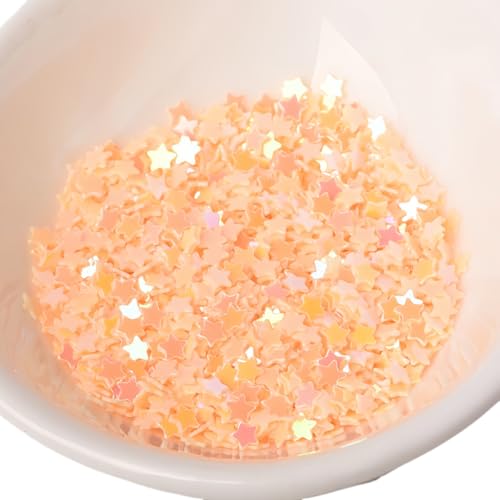 WANYI Glitzer Streudeko Sterne 3mm Konfetti Sterne Deko DIY Sterndekorationen mini Pailletten für Tischdeko Geburtstagsdeko Party Hochzeit Dekorationen(Beige) von WANYI