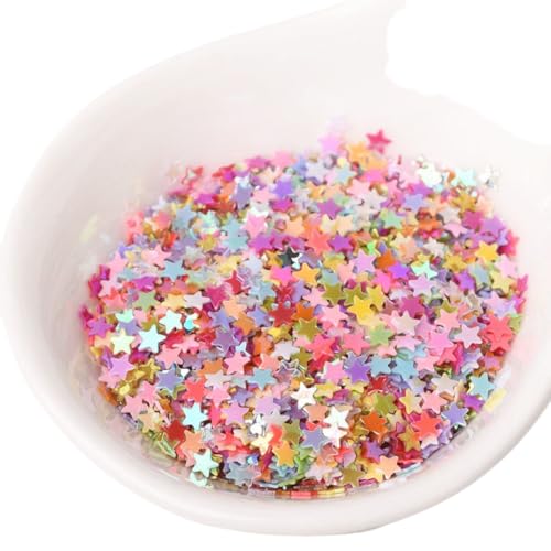 WANYI Glitzer Streudeko Sterne 3mm Konfetti Sterne Deko DIY Sterndekorationen mini Pailletten für Tischdeko Geburtstagsdeko Party Hochzeit Dekorationen(Gemischt) von WANYI