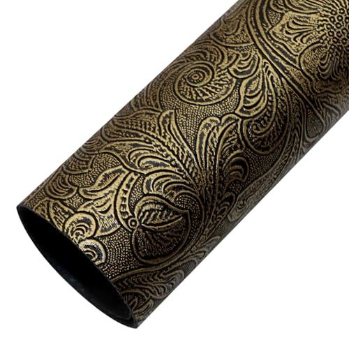 WANYI Kunstleder Lederreste zum Basteln 20x33cm Bedruckte Geprägte Textur Kunstleder Blatt PVC Vintage Leder-Zubehör für DIY Nähen, Kunsthandwerk Geldbörsen(10) von WANYI