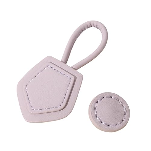 WANYI Leder Knebelverschluss Knebelknöpfe 10 Stück Lederknöpfe DIY Nähen Basteln Zubehör Kunstleder Knöpfe für Strickjacke, Pullover, Windbreaker(Hellgrau) von WANYI