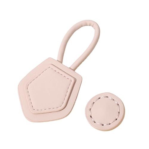 WANYI Leder Knebelverschluss Knebelknöpfe 2 Stück Lederknöpfe DIY Nähen Basteln Zubehör Kunstleder Knöpfe für Strickjacke, Pullover, Windbreaker(Beige) von WANYI