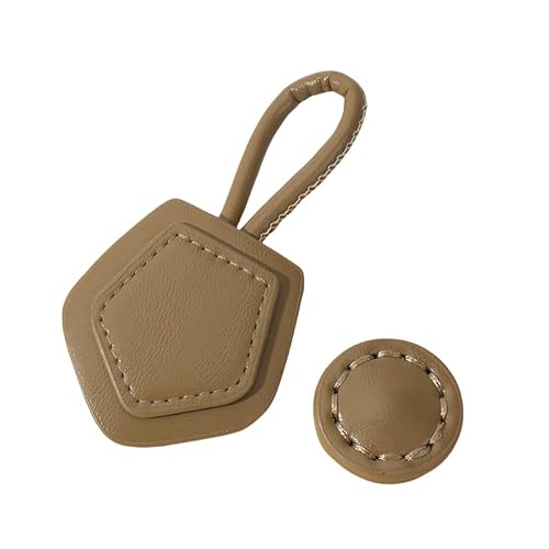WANYI Leder Knebelverschluss Knebelknöpfe 2 Stück Lederknöpfe DIY Nähen Basteln Zubehör Kunstleder Knöpfe für Strickjacke, Pullover, Windbreaker(Braun) von WANYI
