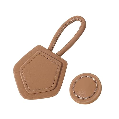 WANYI Leder Knebelverschluss Knebelknöpfe 2 Stück Lederknöpfe DIY Nähen Basteln Zubehör Kunstleder Knöpfe für Strickjacke, Pullover, Windbreaker(Hellcurry) von WANYI