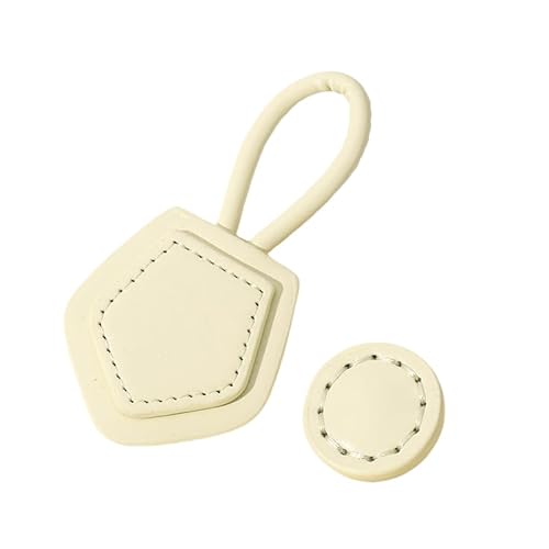 WANYI Leder Knebelverschluss Knebelknöpfe 6 Stück Lederknöpfe DIY Nähen Basteln Zubehör Kunstleder Knöpfe für Strickjacke, Pullover, Windbreaker(Hellgelb) von WANYI