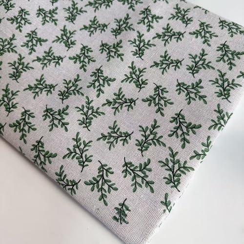 WANYI Leinenstoff 155×200cm Stoffe zum Nähen Leinen Baumwollstoff Meterware Bedruckte Mustern Dekostoff Bezugsstoff für kleidung Vorhang Tischdeko Kleiderstoff von WANYI