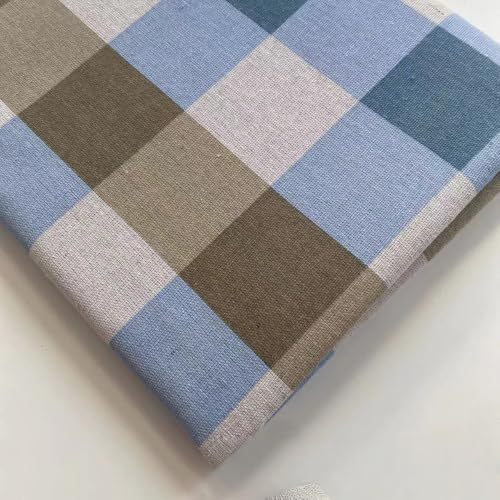 WANYI Leinenstoff 155×500cm Stoffe zum Nähen Leinen Baumwollstoff Meterware Bedruckte Mustern Dekostoff Bezugsstoff für kleidung Vorhang Tischdeko Kleiderstoff von WANYI