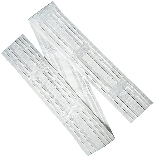 WANYI Gardinenband Kräuselband Vorhangband zum Aufnähen 85MM Breit Universal Reihband Universalband Faltenband Schlaufenband für Gardinen Kräuselband mit Schlaufen(3m) von WANYI