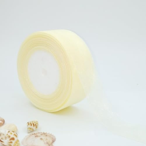 WANYI Schleifenband Geschenkband Hochzeit 4cm x 45m Rolle Dekoband Chiffonband Stoffband Ribbon Bänder für Geschenkverpackungen, Schleifen Haarschmuck(04) von WANYI