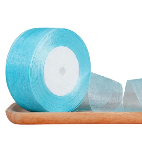 WANYI Schleifenband Geschenkband Hochzeit 4cm x 45m Rolle Dekoband Chiffonband Stoffband Ribbon Bänder für Geschenkverpackungen, Schleifen Haarschmuck(05) von WANYI