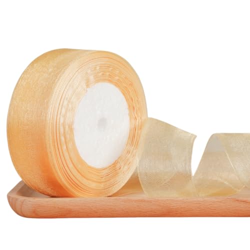 WANYI Schleifenband Geschenkband Hochzeit 4cm x 45m Rolle Dekoband Chiffonband Stoffband Ribbon Bänder für Geschenkverpackungen, Schleifen Haarschmuck(06) von WANYI